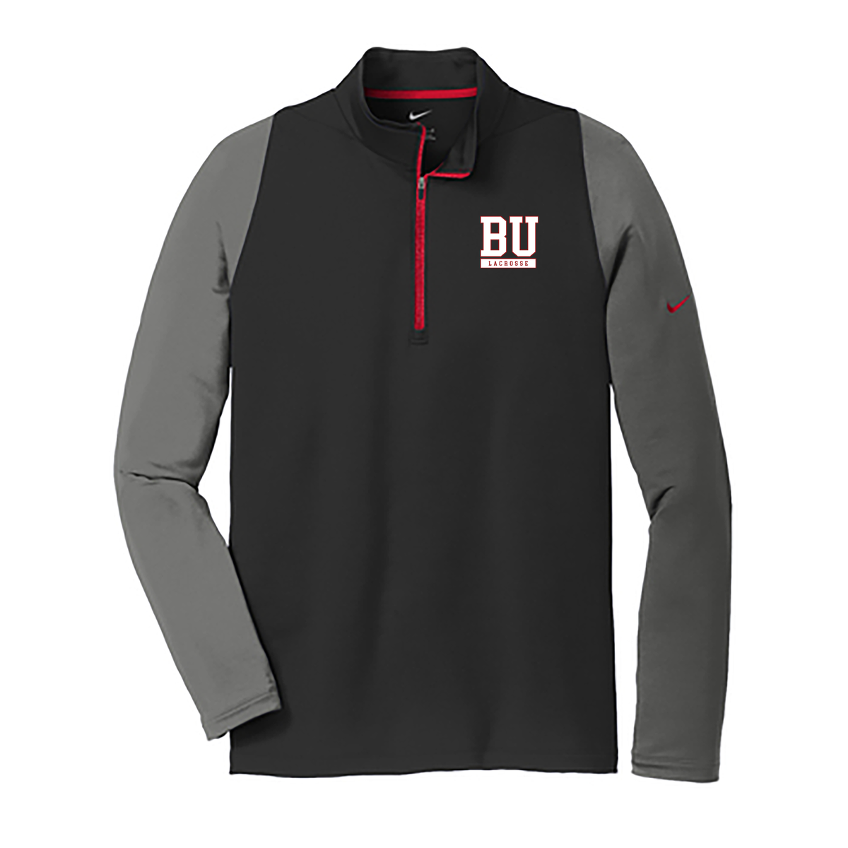 Boston University Lacrosse Nike Dri-FIT Stretch 1/2-Zip Cover-Up