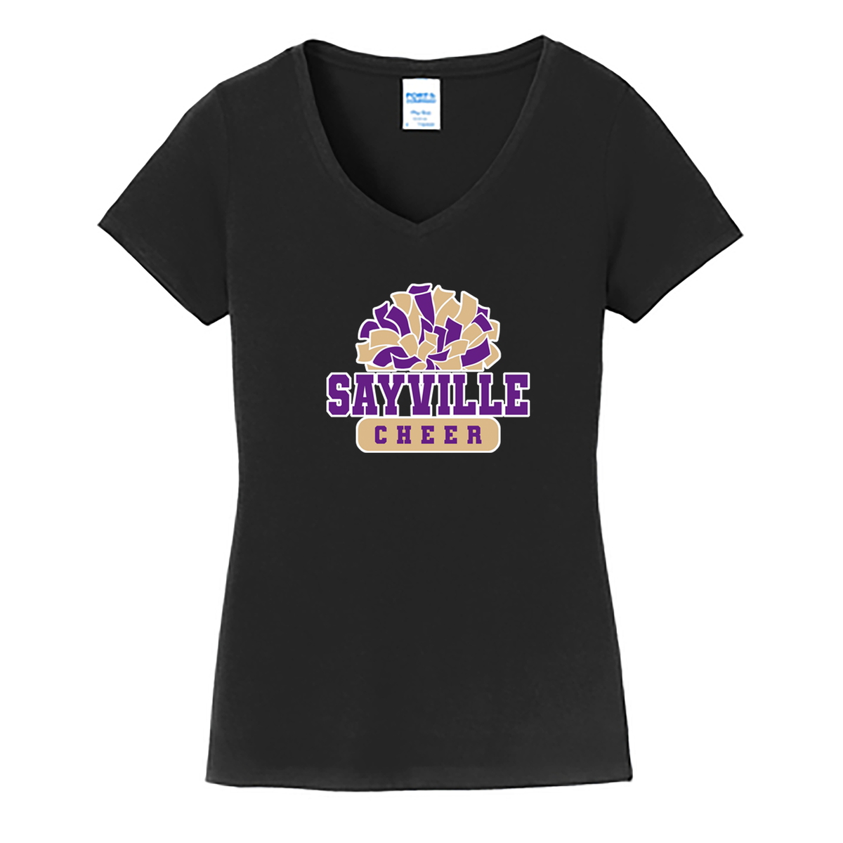 Sayville Cheer Ladies Fan Favorite V-Neck Tee