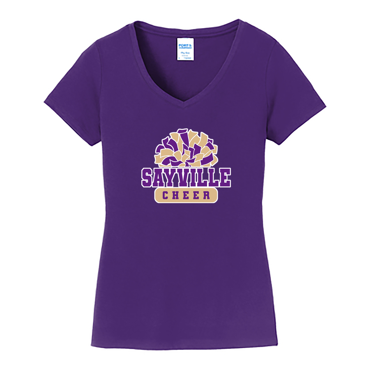 Sayville Cheer Ladies Fan Favorite V-Neck Tee