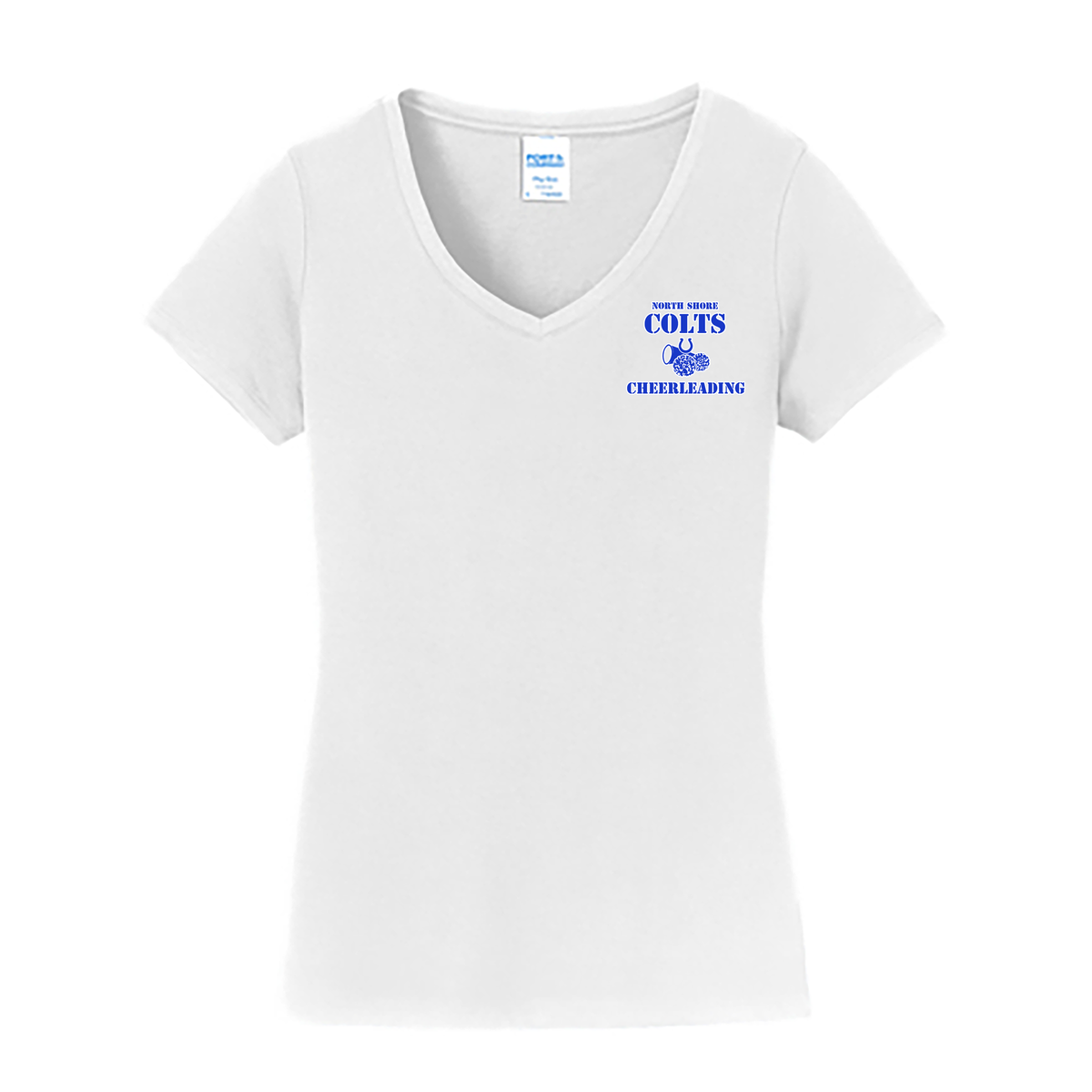 North Shore Colts Football & Cheer Ladies Fan Favorite V-Neck Tee