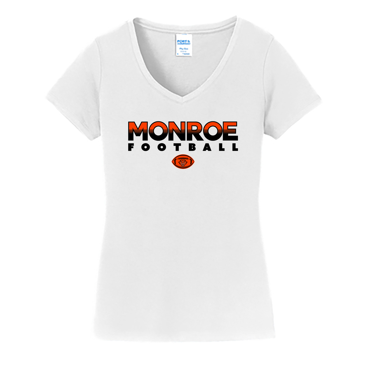 Monroe HS Football Ladies Fan Favorite V-Neck Tee