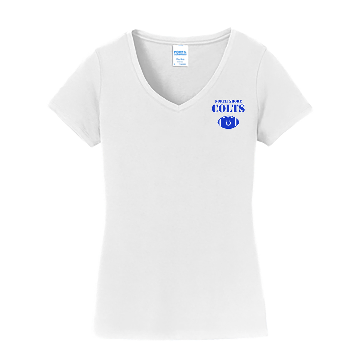 North Shore Colts Football & Cheer Ladies Fan Favorite V-Neck Tee