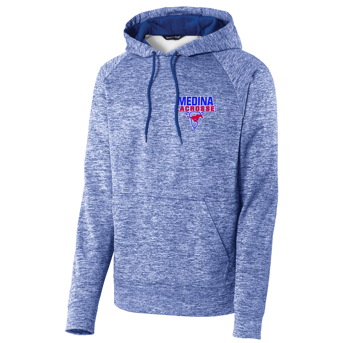 Medina Mustangs Lacrosse Electric Heather Fleece Hoodie