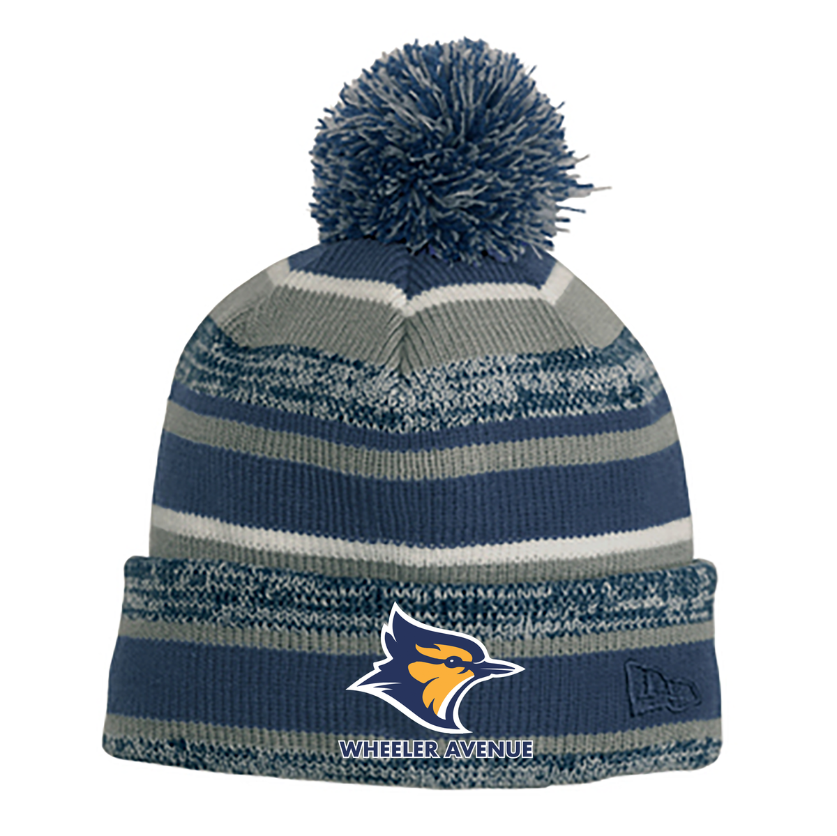 Wheeler Avenue School New Era Sideline Pom-Pom Beanie