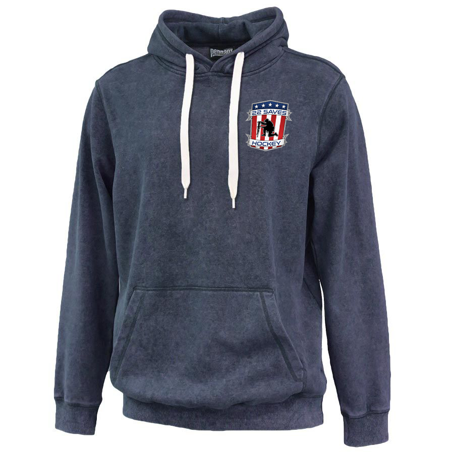 22 Saves Hockey Sandwash Hoodie