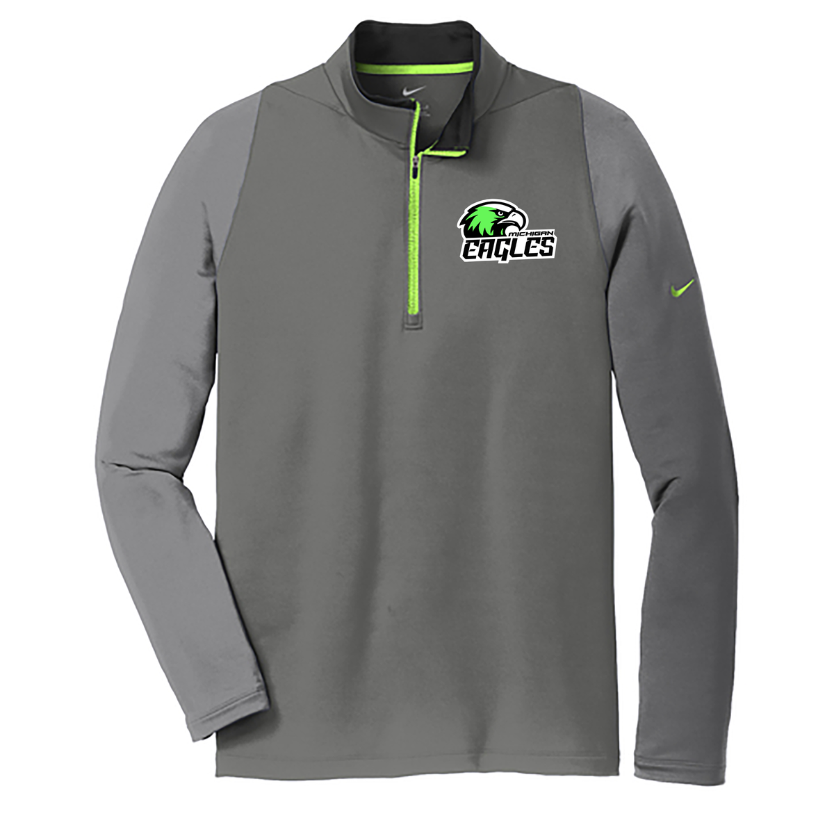 Michigan Eagles Football Nike Dri-FIT Stretch 1/2-Zip Cover-Up