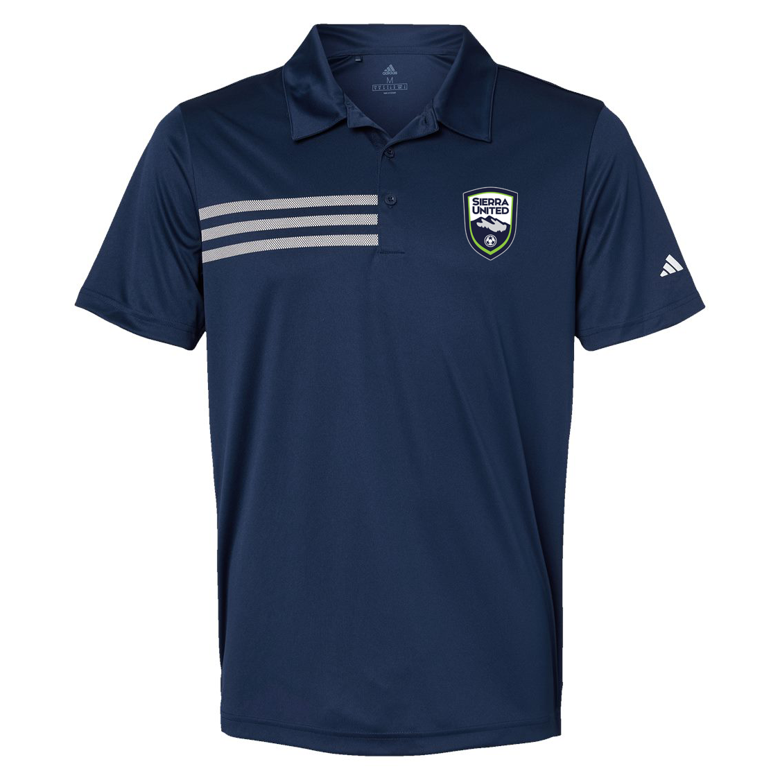 Sierra United Soccer Club Adidas 3-Stripes Chest Polo