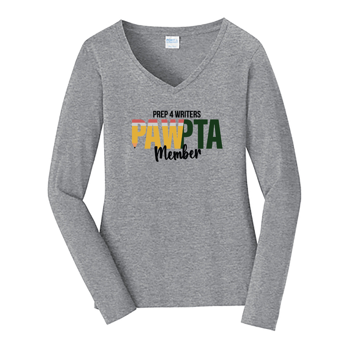 PAW PTA Member Ladies Long Sleeve Fan Favorite V-Neck Tee