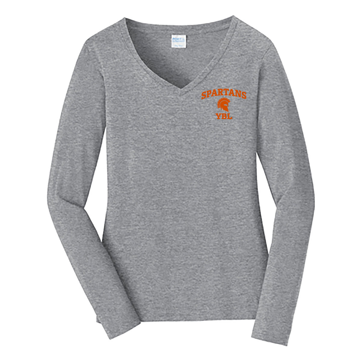 Spartans YBL Ladies Long Sleeve Fan Favorite V-Neck Tee