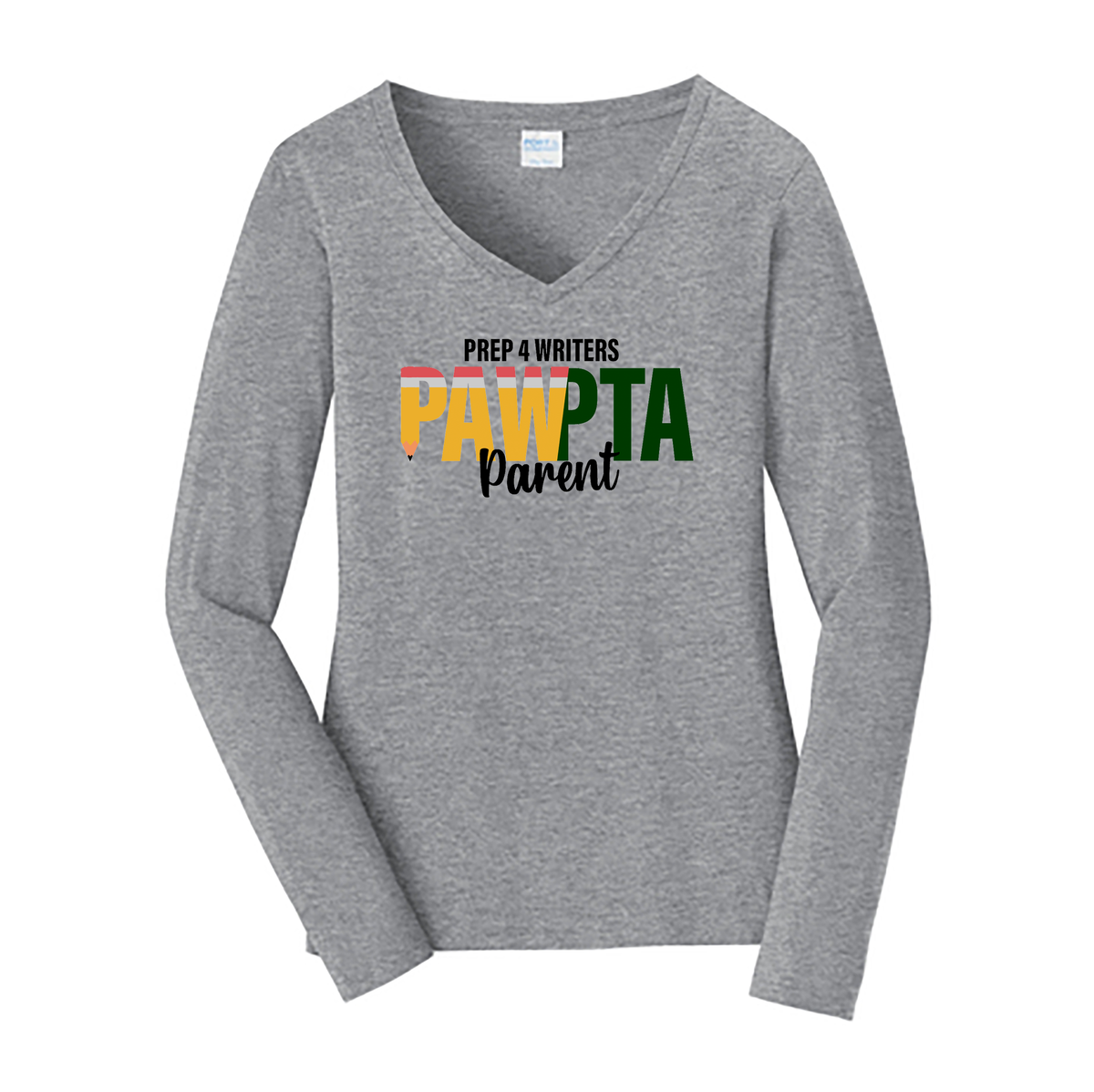 PAW PTA Parent Ladies Long Sleeve Fan Favorite V-Neck Tee