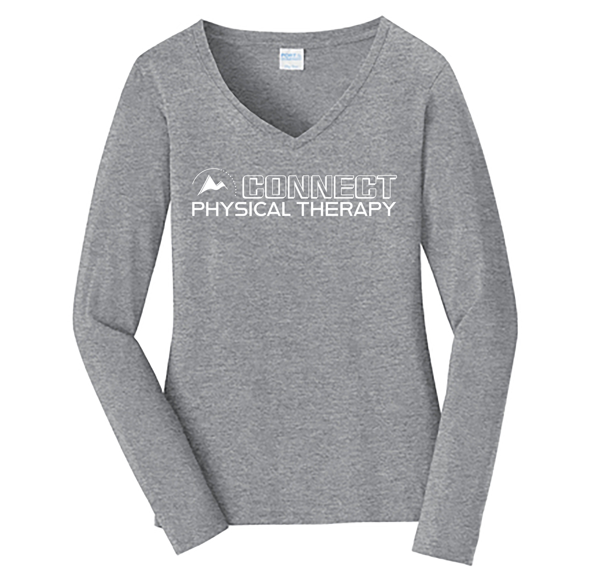 Connect Physical Therapy Ladies Long Sleeve Fan Favorite V-Neck Tee