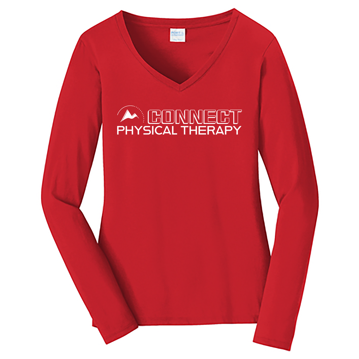 Connect Physical Therapy Ladies Long Sleeve Fan Favorite V-Neck Tee