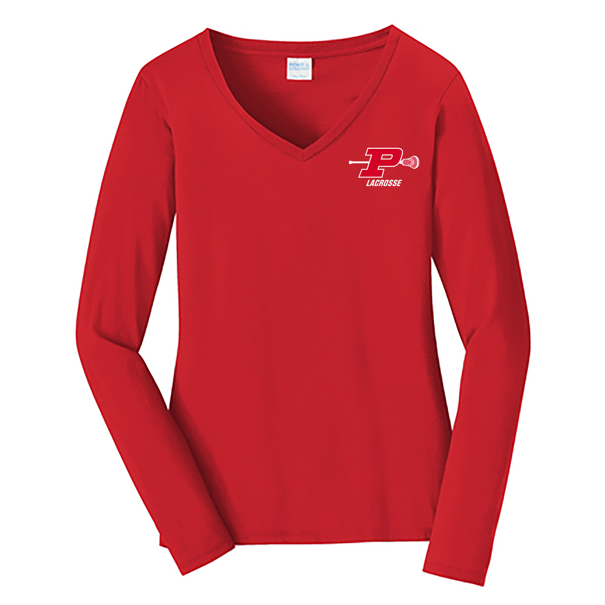 Plainedge HS Lacrosse Ladies Long Sleeve Fan Favorite V-Neck Tee