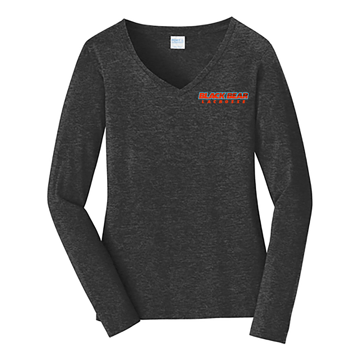 Black Bear Lacrosse Ladies Long Sleeve Fan Favorite V-Neck Tee