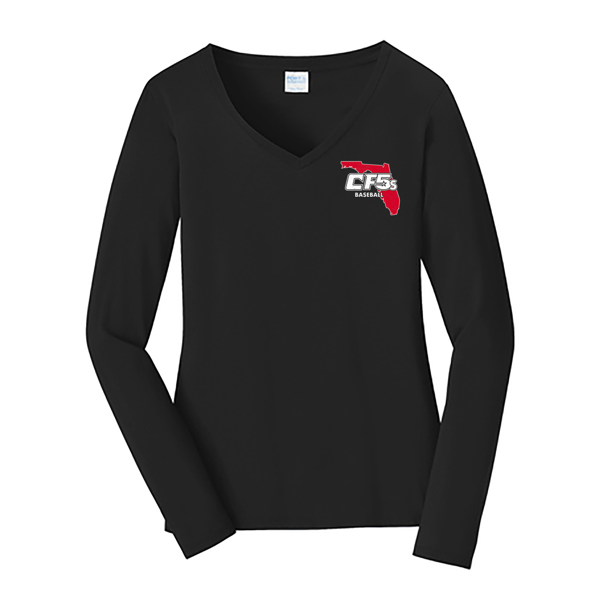 Central Florida Fives Ladies Long Sleeve Fan Favorite V-Neck Tee