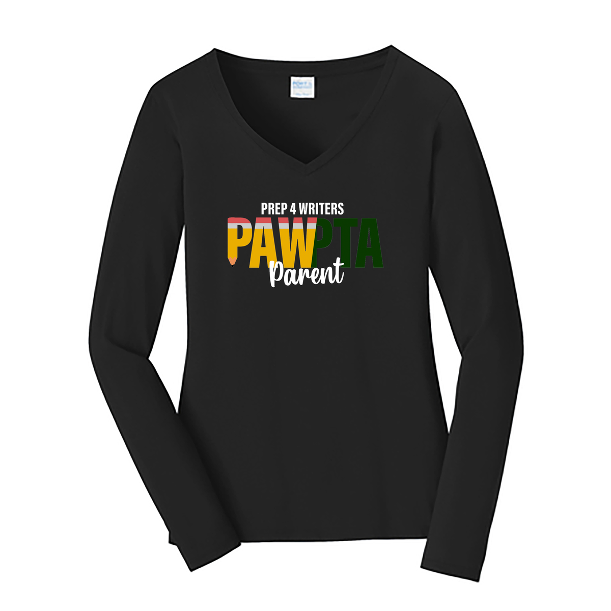 PAW PTA Parent Ladies Long Sleeve Fan Favorite V-Neck Tee