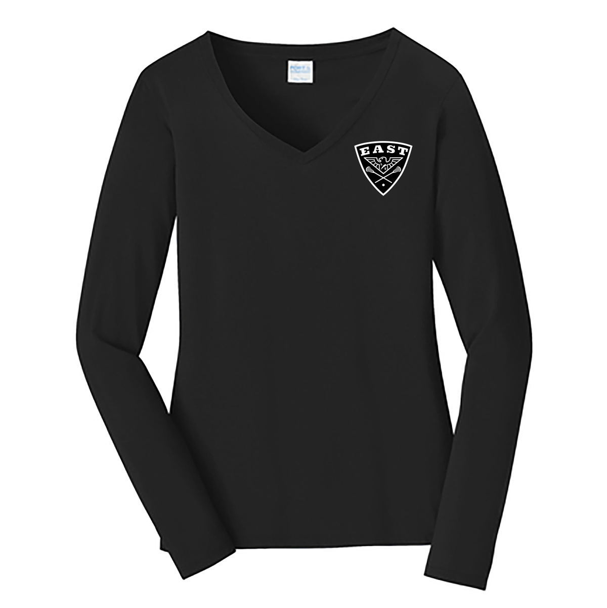 Lakota East HS Lacrosse Ladies Long Sleeve Fan Favorite V-Neck Tee