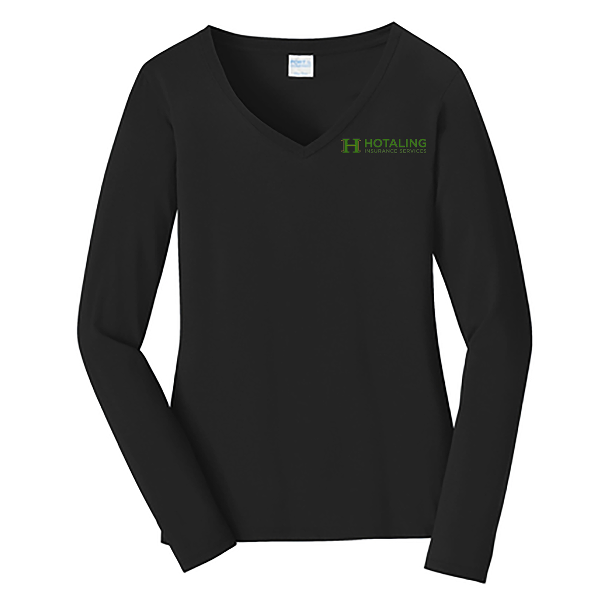 Hotaling Insurance Ladies Long Sleeve Fan Favorite V-Neck Tee