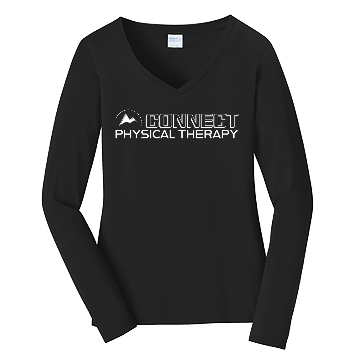 Connect Physical Therapy Ladies Long Sleeve Fan Favorite V-Neck Tee