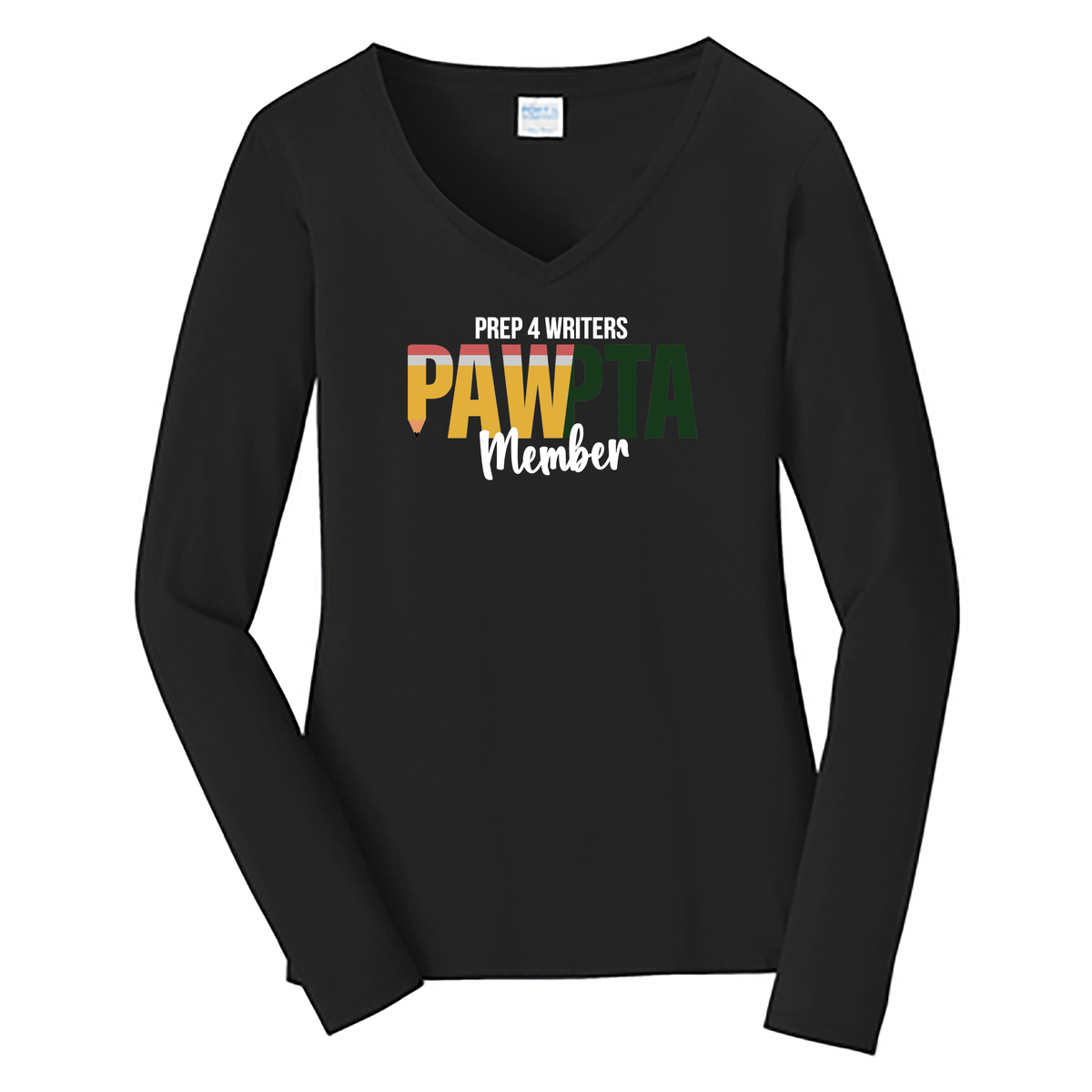 PAW PTA Member Ladies Long Sleeve Fan Favorite V-Neck Tee