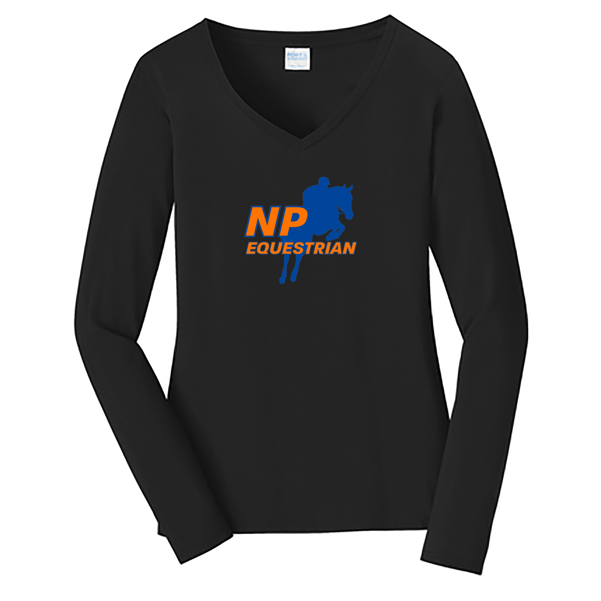 New Paltz Equestrian Ladies Long Sleeve Fan Favorite V-Neck Tee