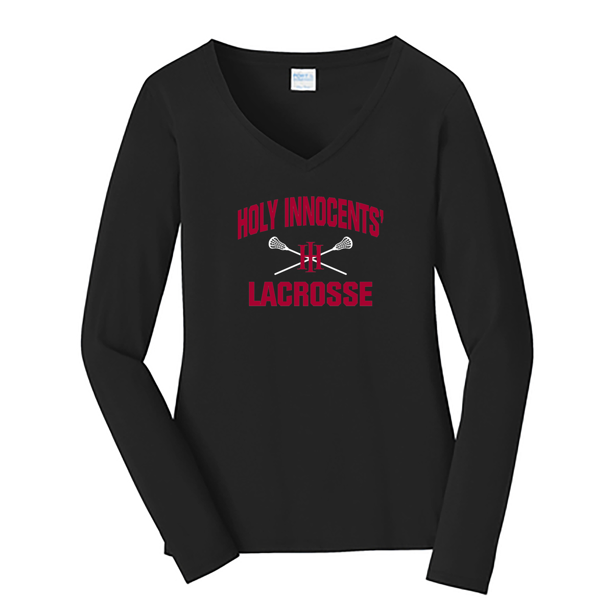 Holy Innocents' Episcopal Lacrosse Ladies Long Sleeve Fan Favorite V-Neck Tee