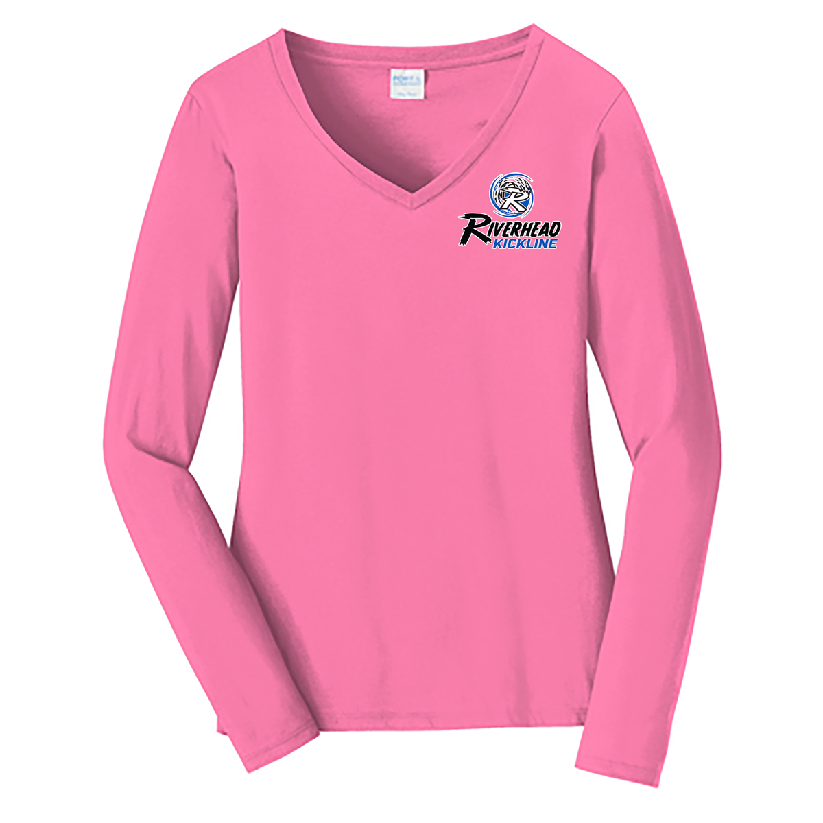 Riverhead Kickline Ladies Long Sleeve Fan Favorite V-Neck Tee