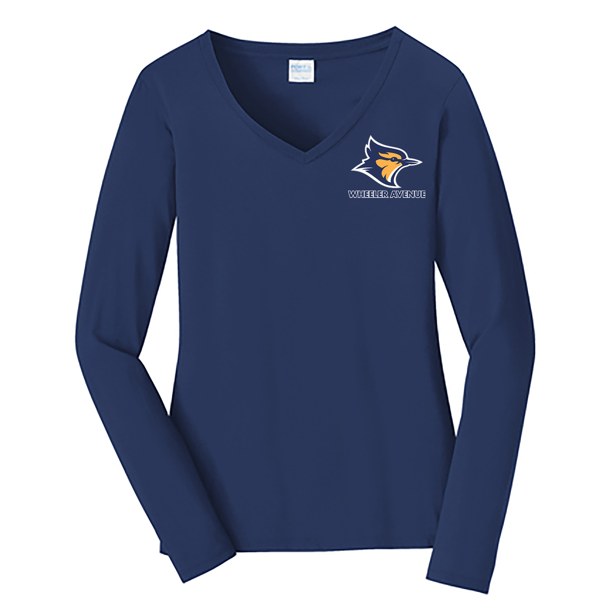 Wheeler Avenue School Ladies Long Sleeve Fan Favorite V-Neck Tee