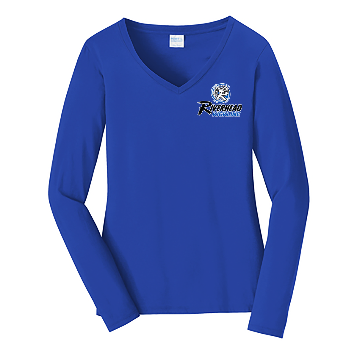 Riverhead Kickline Ladies Long Sleeve Fan Favorite V-Neck Tee