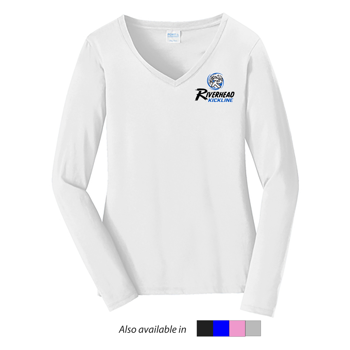 Riverhead Kickline Ladies Long Sleeve Fan Favorite V-Neck Tee