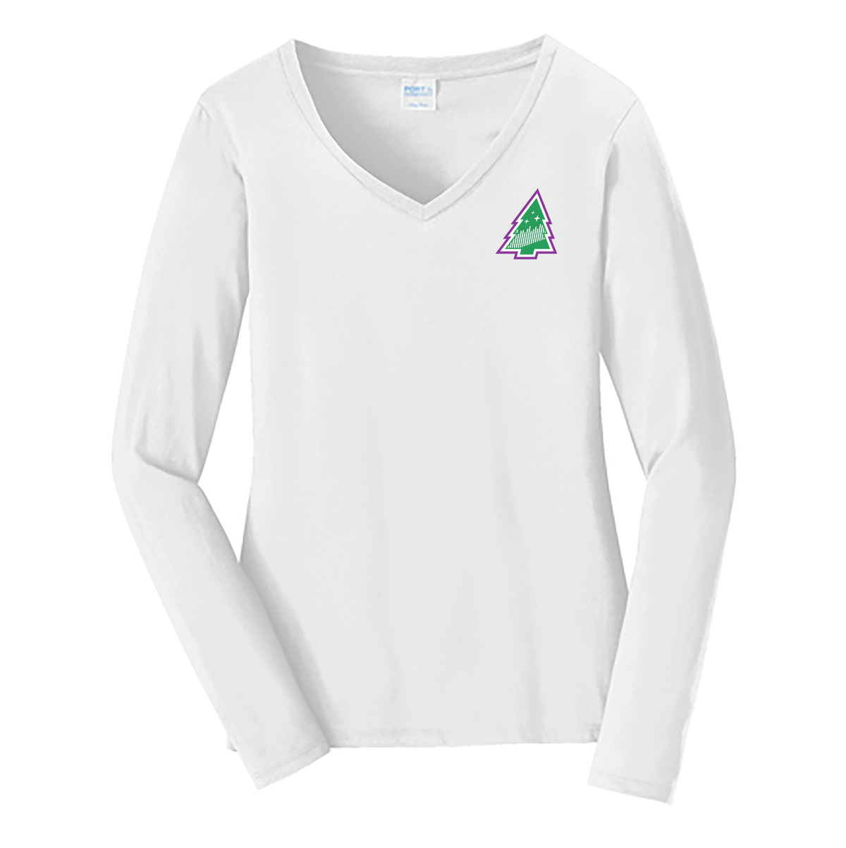 Northern Lights Box Lacrosse Ladies Long Sleeve Fan Favorite V-Neck Tee