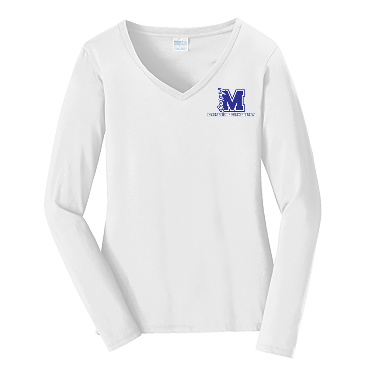 Myersville Elementary School Ladies Long Sleeve Fan Favorite V-Neck Tee