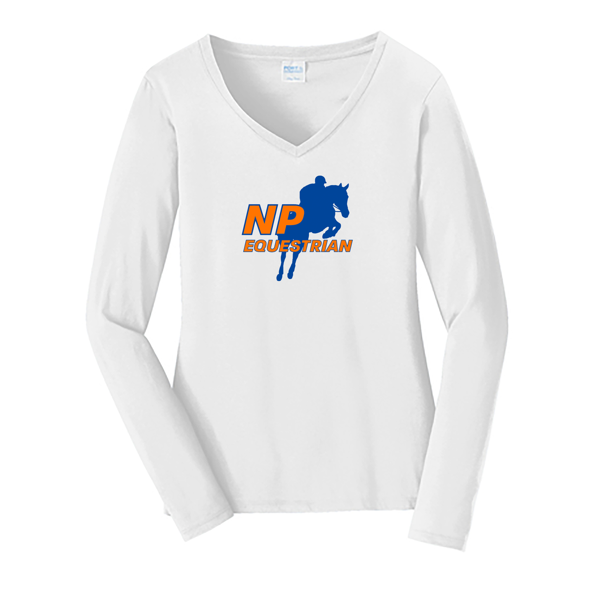 New Paltz Equestrian Ladies Long Sleeve Fan Favorite V-Neck Tee