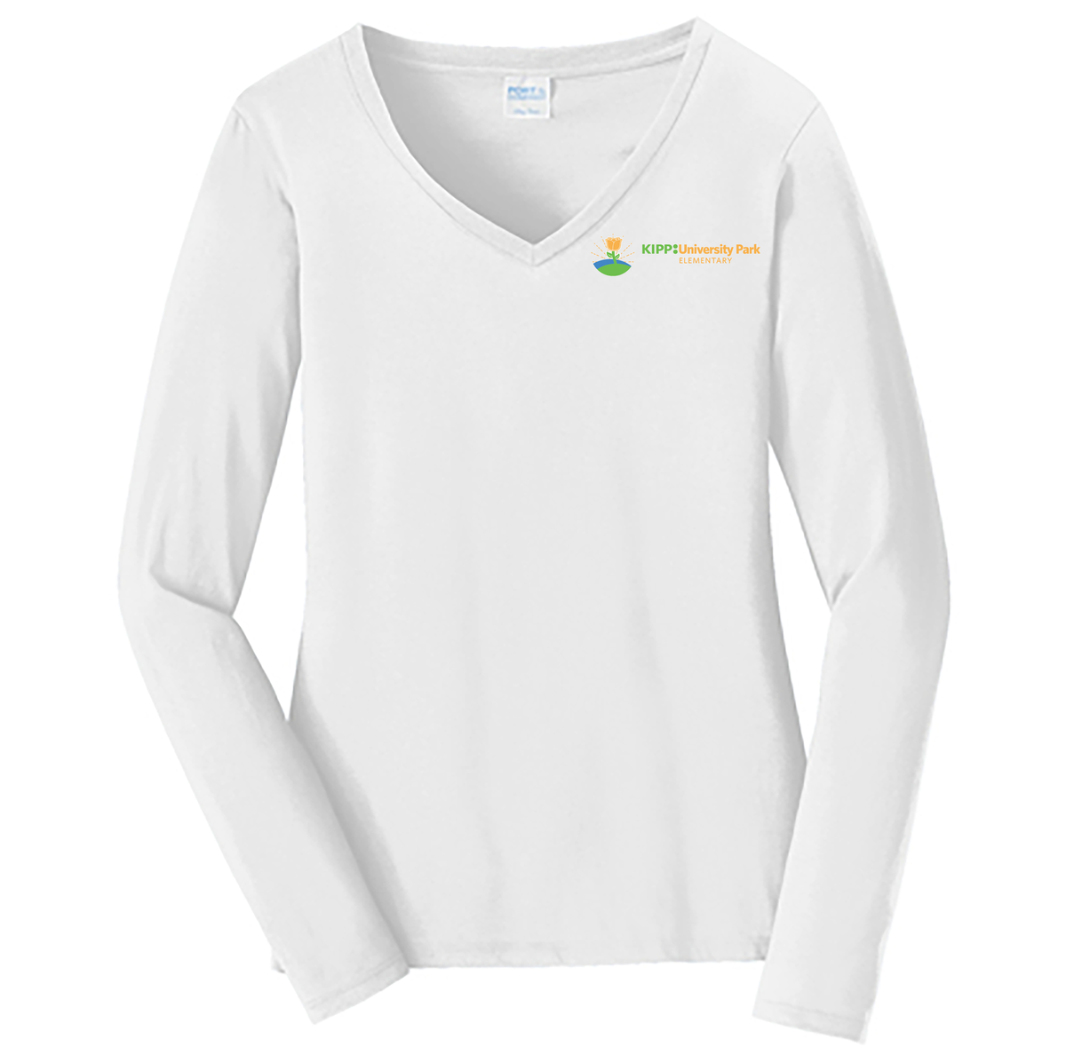 KIPP: University Park Elementary Ladies Long Sleeve Fan Favorite V-Neck Tee