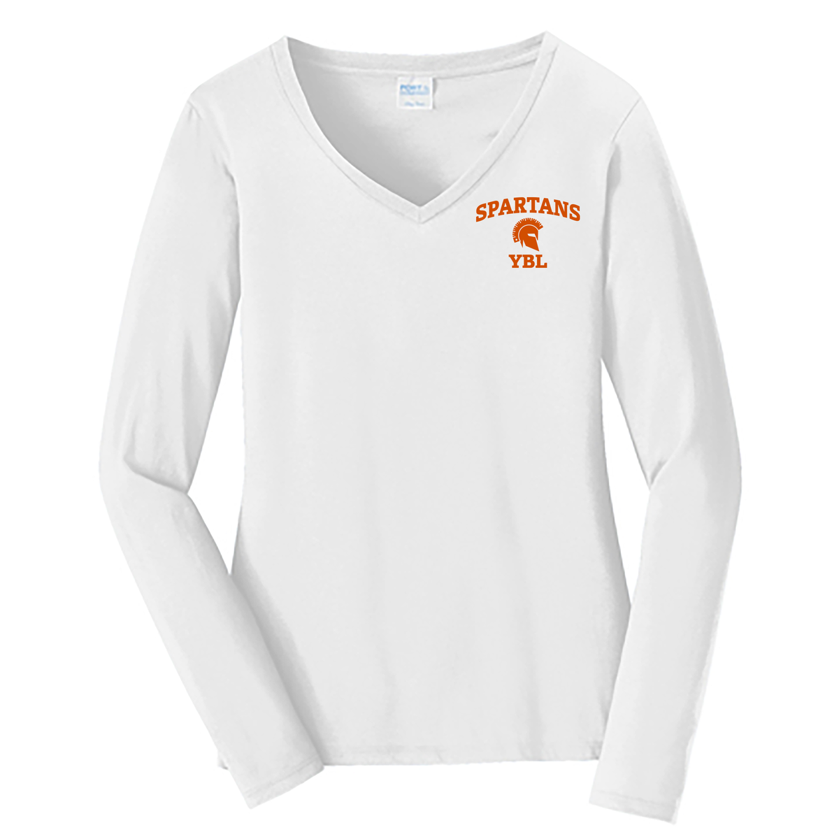 Spartans YBL Ladies Long Sleeve Fan Favorite V-Neck Tee