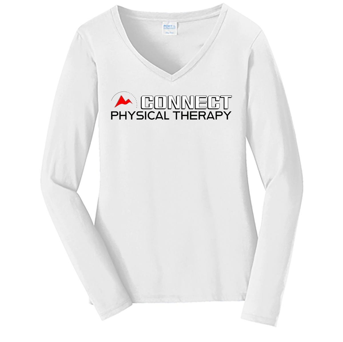 Connect Physical Therapy Ladies Long Sleeve Fan Favorite V-Neck Tee