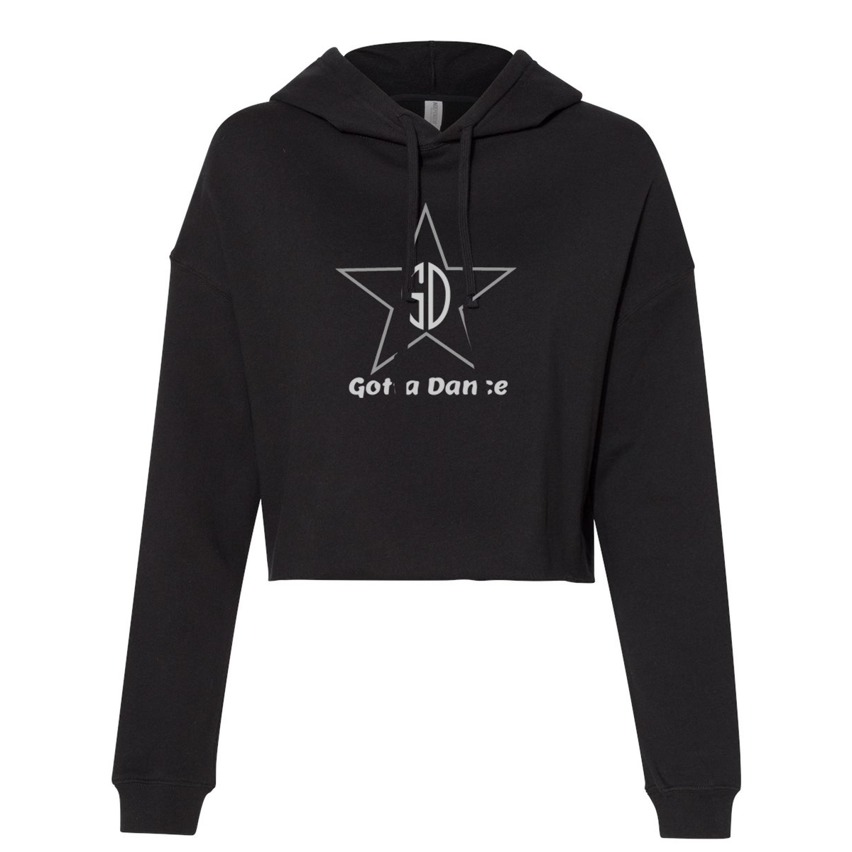 Gotta Dance Women’s Lightweight Glitter Logo Cropped Hooded Sweatshirt *GLITTER LOGO*