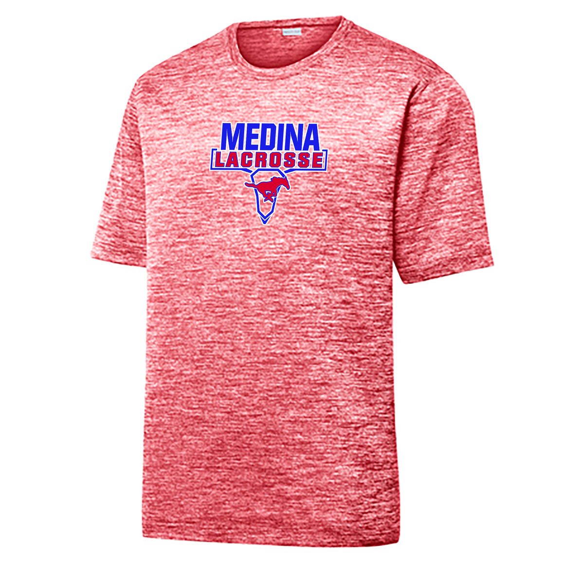 Medina Mustangs Lacrosse Electric Heather Tee