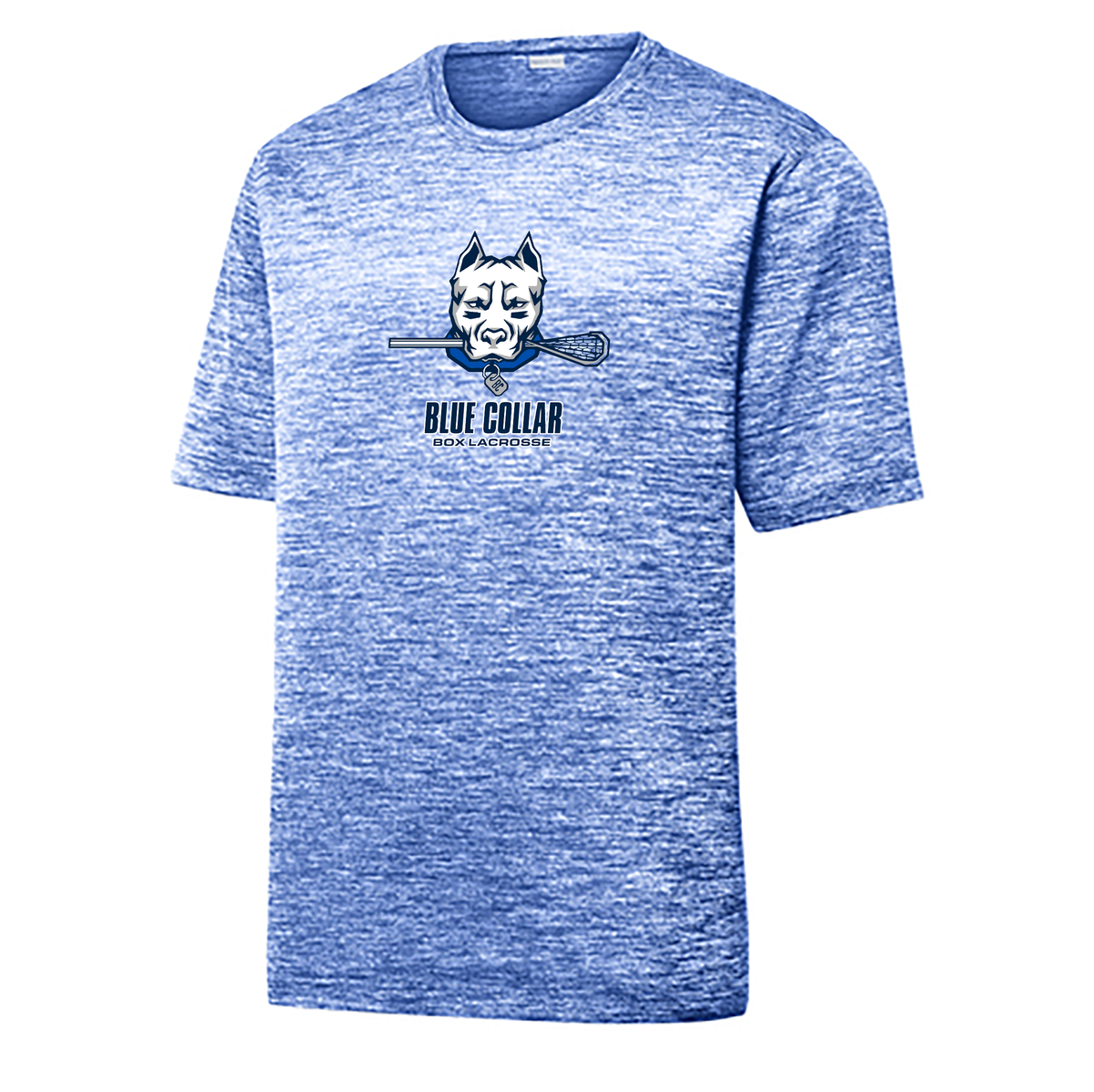 Blue Collar Box Lacrosse Electric Heather Tee