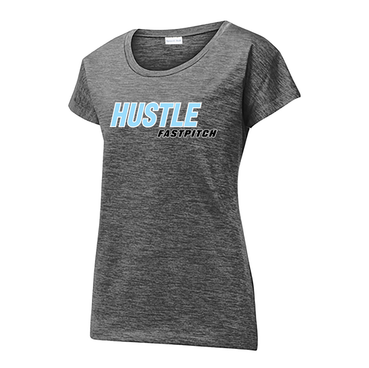 Hustle Fastpitch Ladies Electric Heather Tee