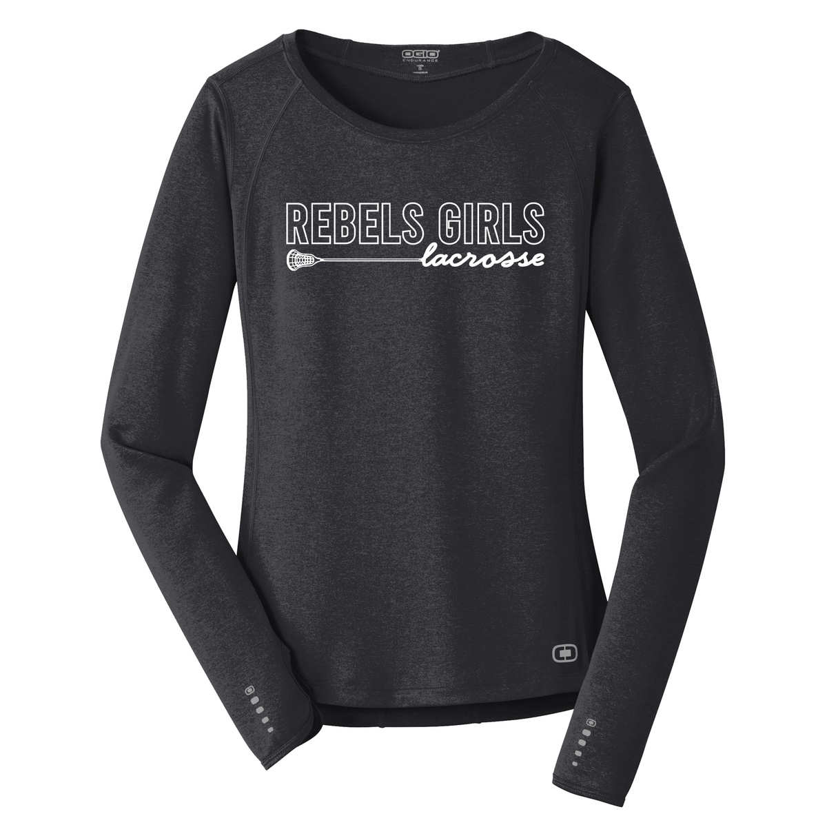 Rebels LC Girls Lacrosse Ladies OGIO Long Sleeve Pulse Crew