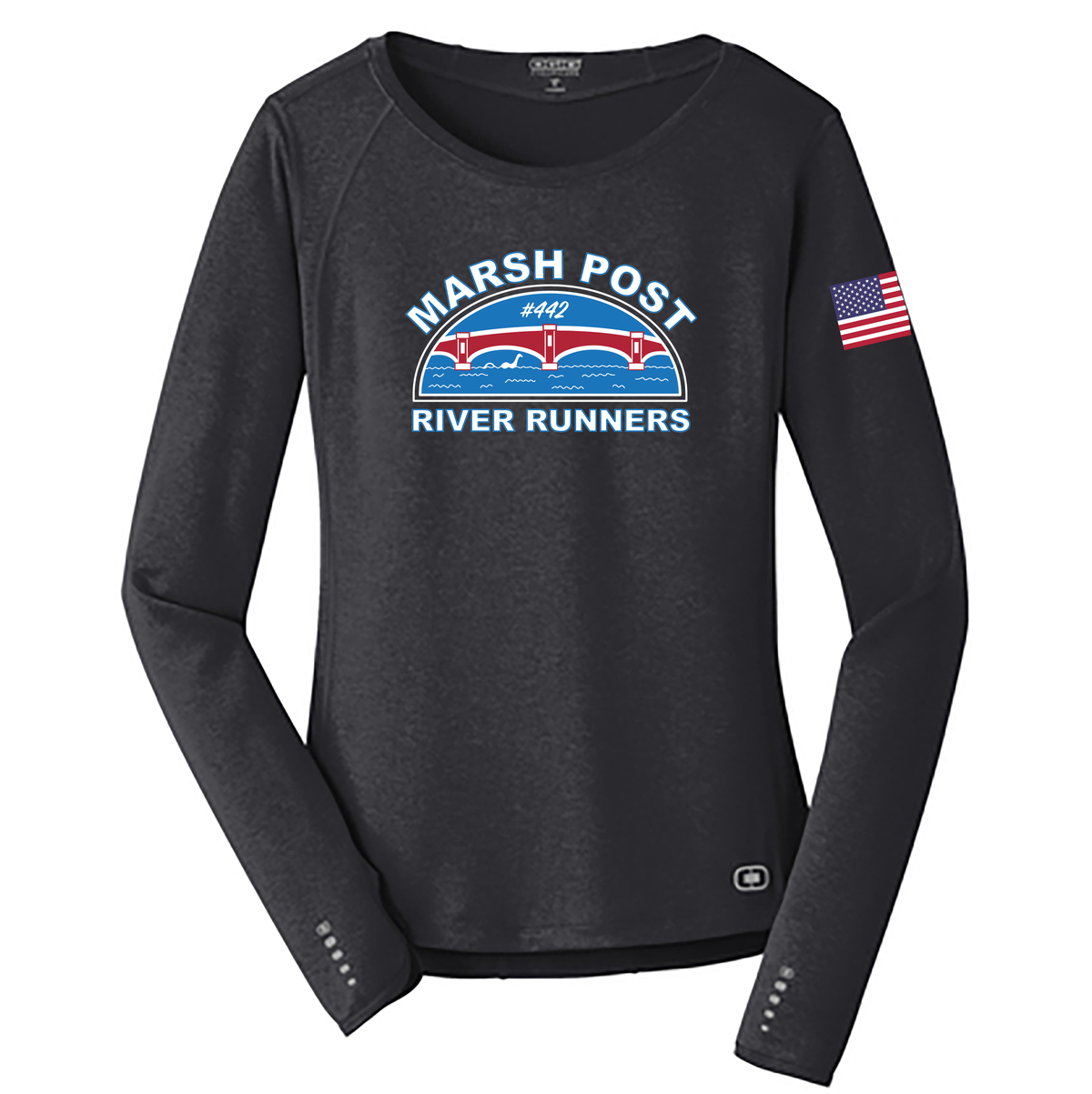 Marsh Post River Runners Ladies OGIO Long Sleeve Pulse Crew