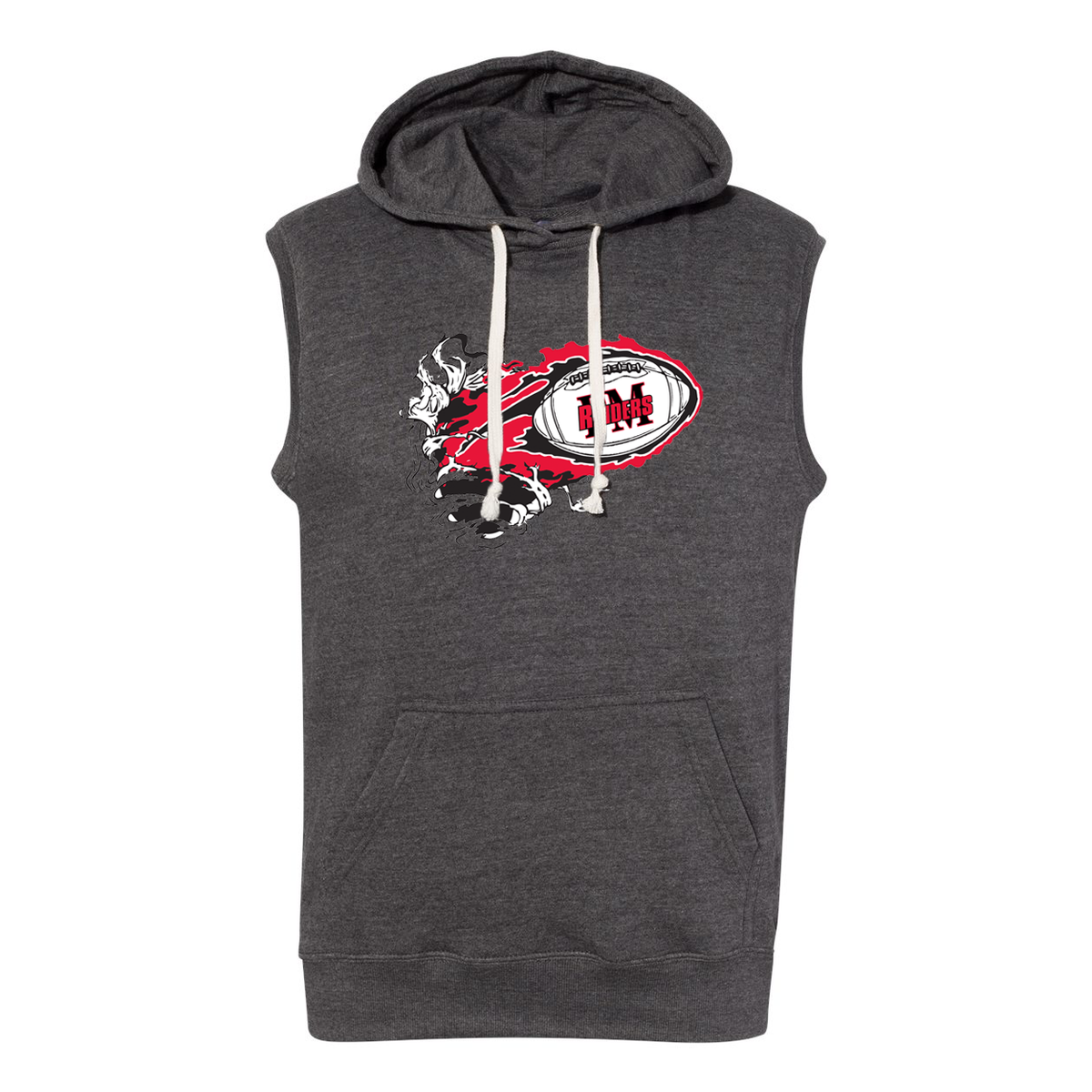 Football sleeveless online hoodie