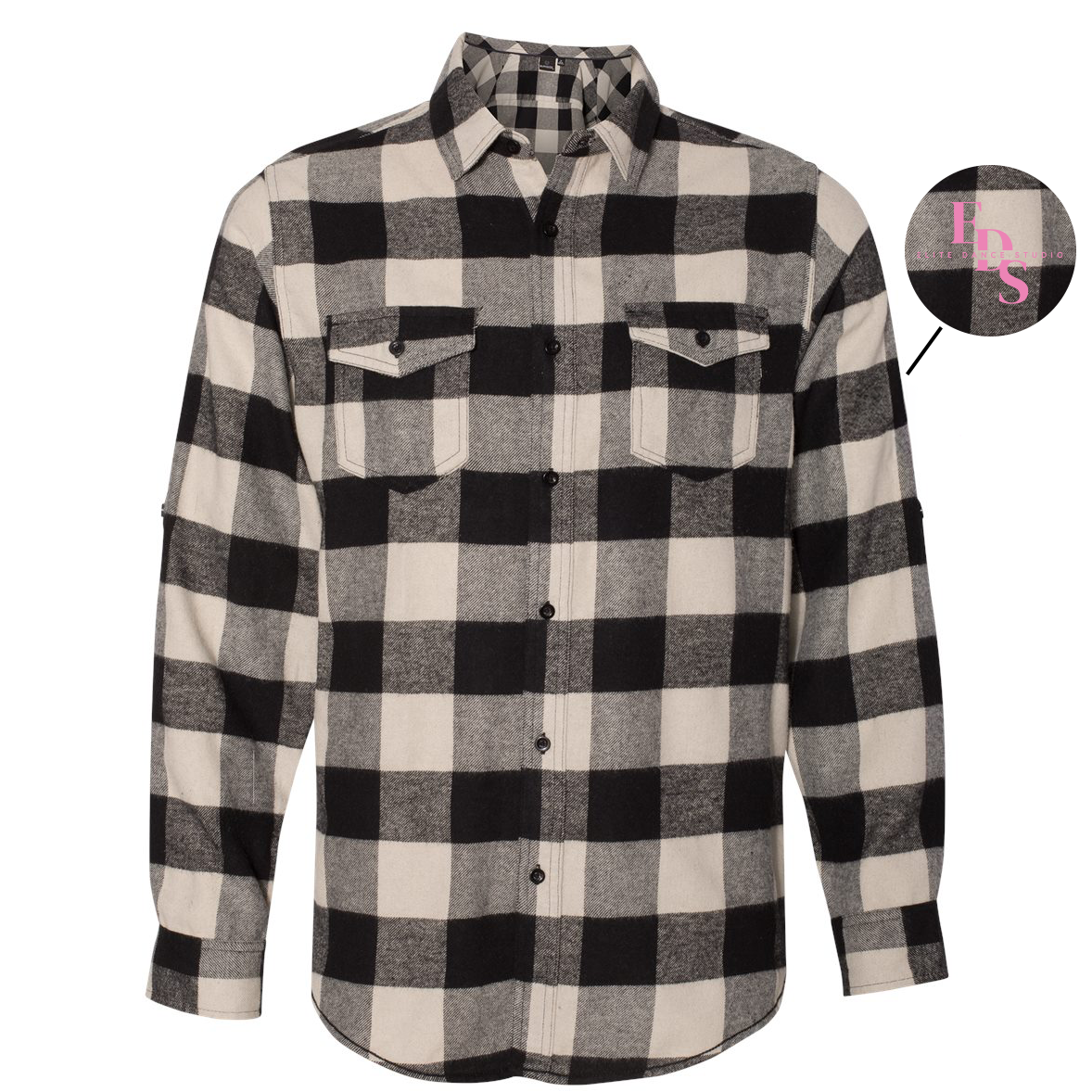 Elite Dance Studio Long Sleeve Flannel Shirt