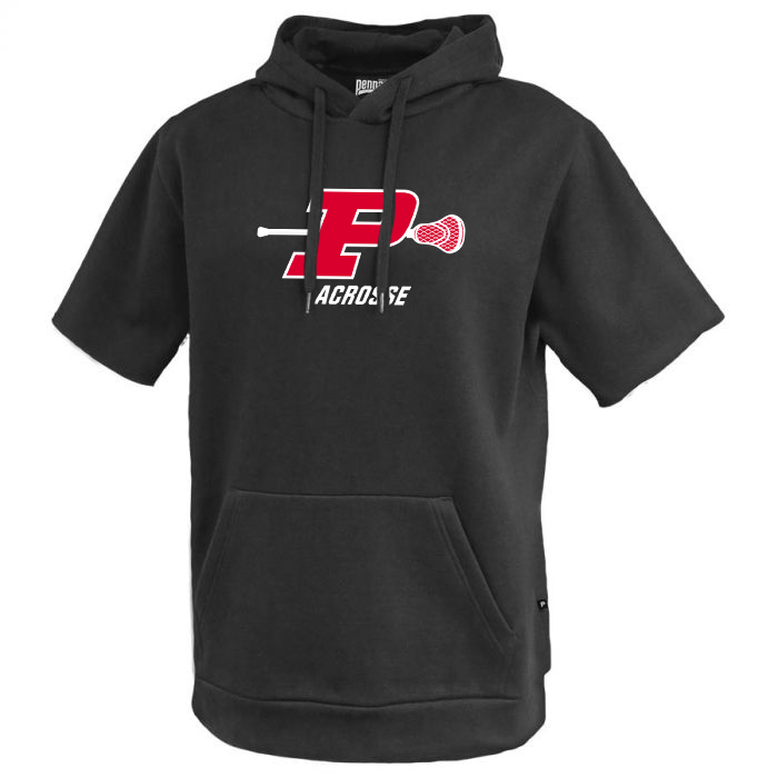 Plainedge HS Lacrosse Fleece Short Sleeve Hoodie