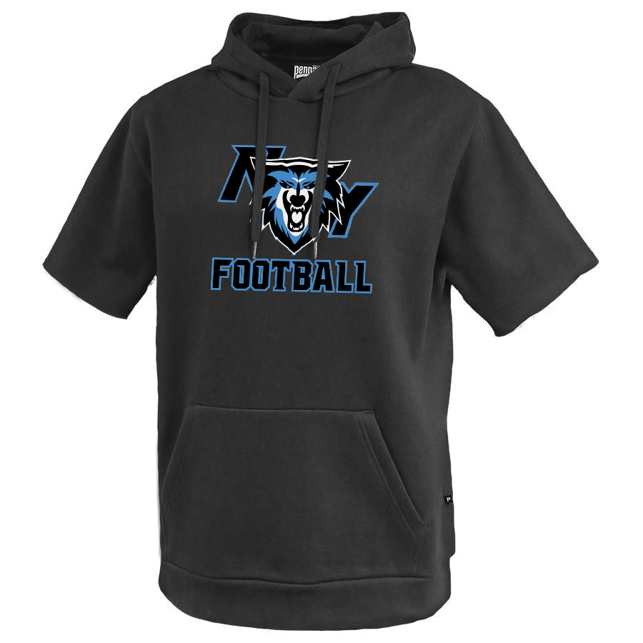 NY Wolves Football Short Sleeve Hoodie