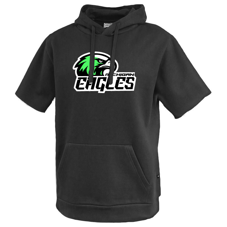 Michigan Eagles Football Short Sleeve Hoodie