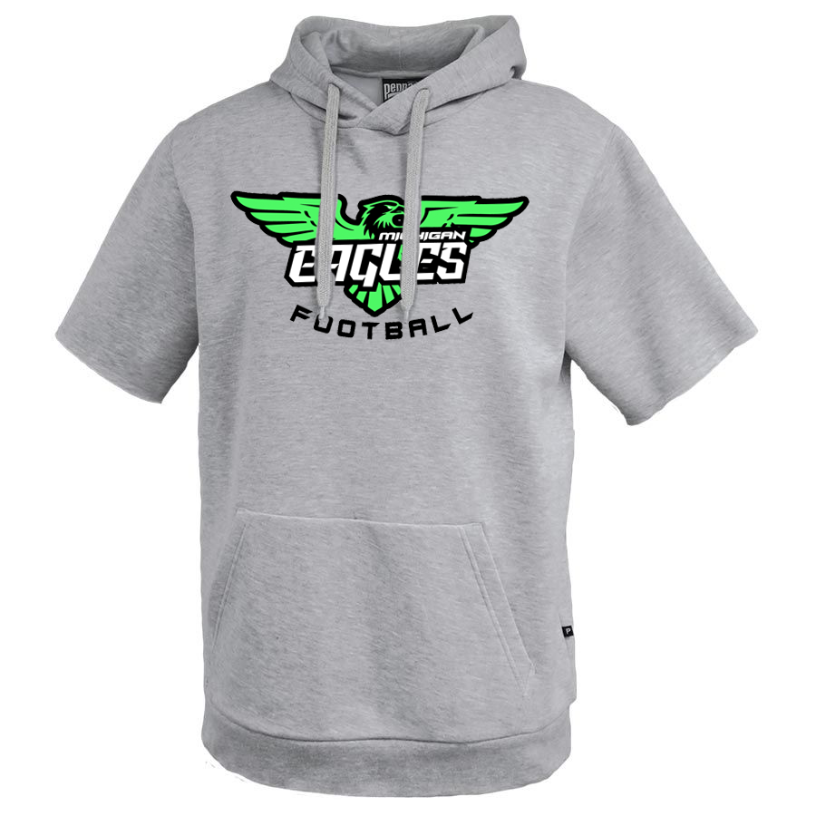 Michigan Eagles Football Short Sleeve Hoodie