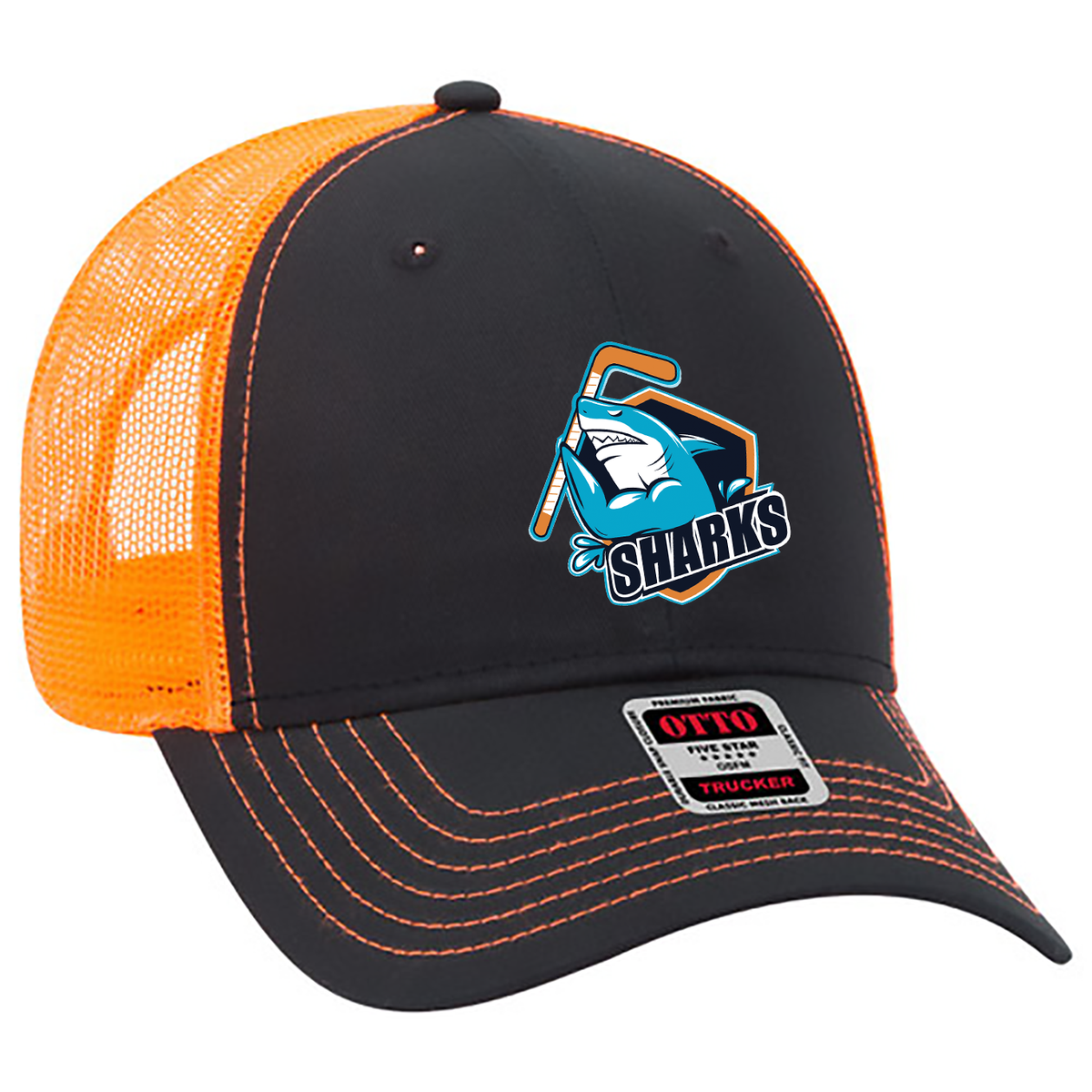 SWFL Sharks Low Profile Mesh Back Trucker