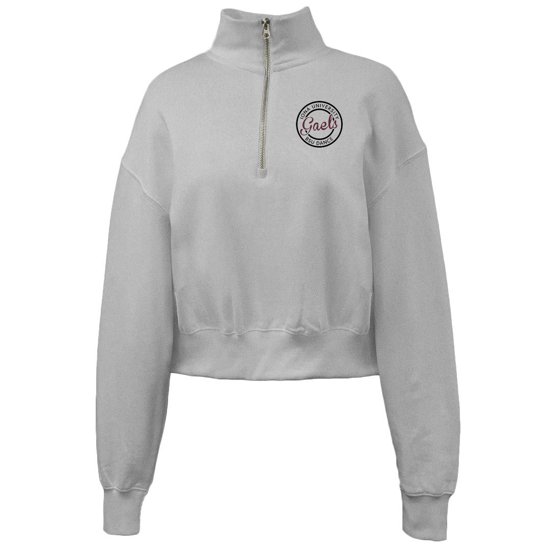 Iona University BSU Dance Cropped Fleece 1/4 Zip